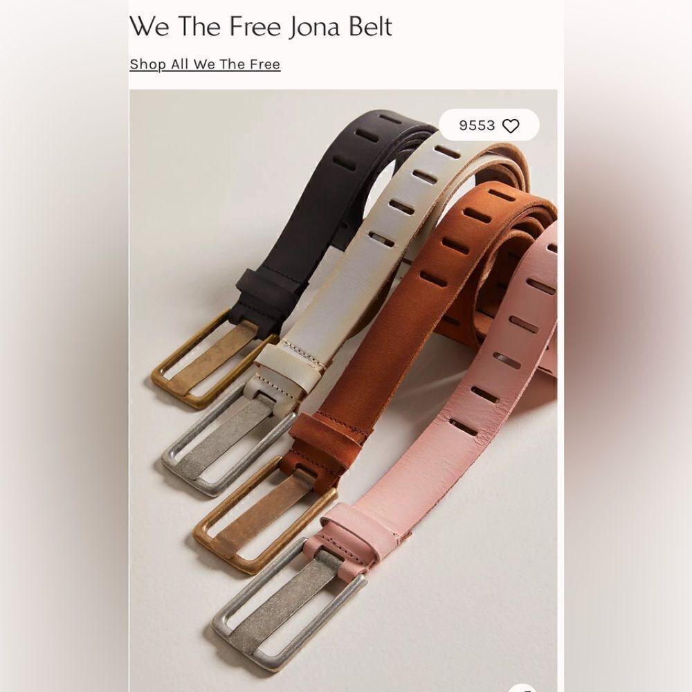 We The Free Jona Belt - yellow lime green Green S/M. New - Picture 2 of 8